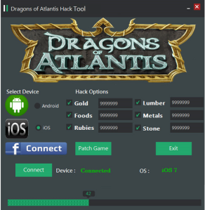 dragons of atlantis hack